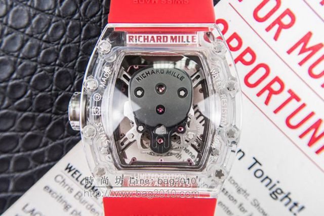 Richard Mille e理查徳米勒 RM052系列 最新鬼頭升級版 顱骨系列 原裝透明殼 理查徳米勒高端男士全自動機械腕表  hds1442